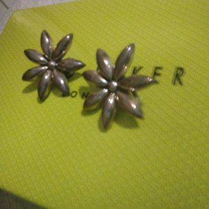 .925 flower earrings